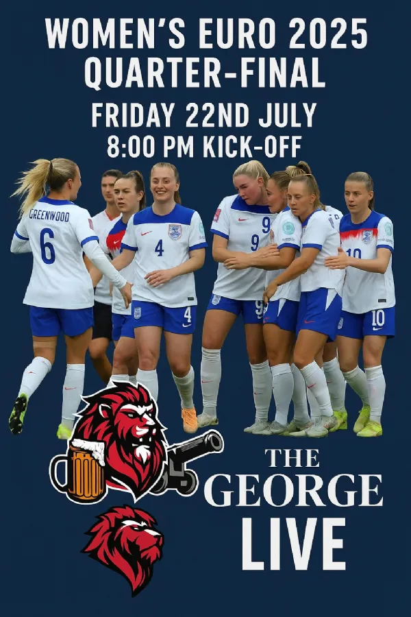 Women’s Euro 2025 Quarter-Final – LIVE at The George Pub London